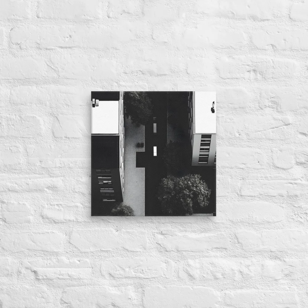 Urban Serenity from Above | Canvas | 14″×14″