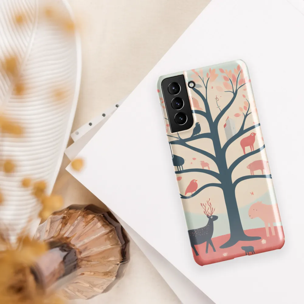 Whimsical Tree with Playful Creatures