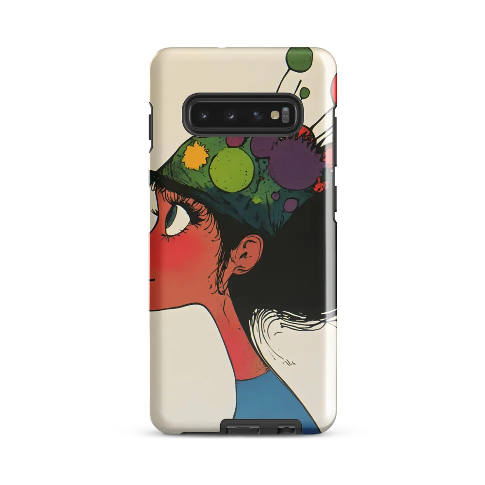 Playful Colors: The Party Hat Girl | Phone Case |  S10 Plus | Tough Case | Glossy