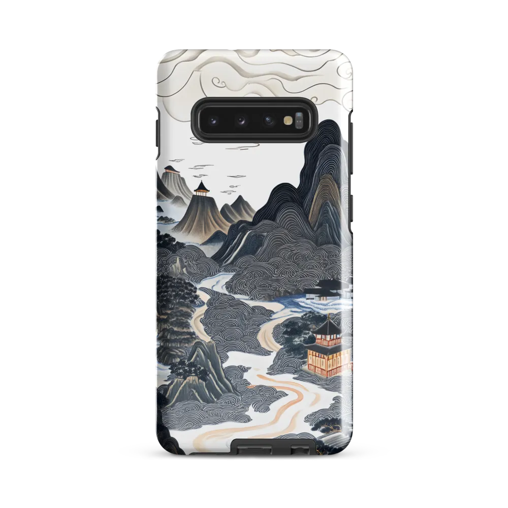 Harmony of Mountains and Temples | Phone Case |  S10 Plus | Tough Case | Glossy