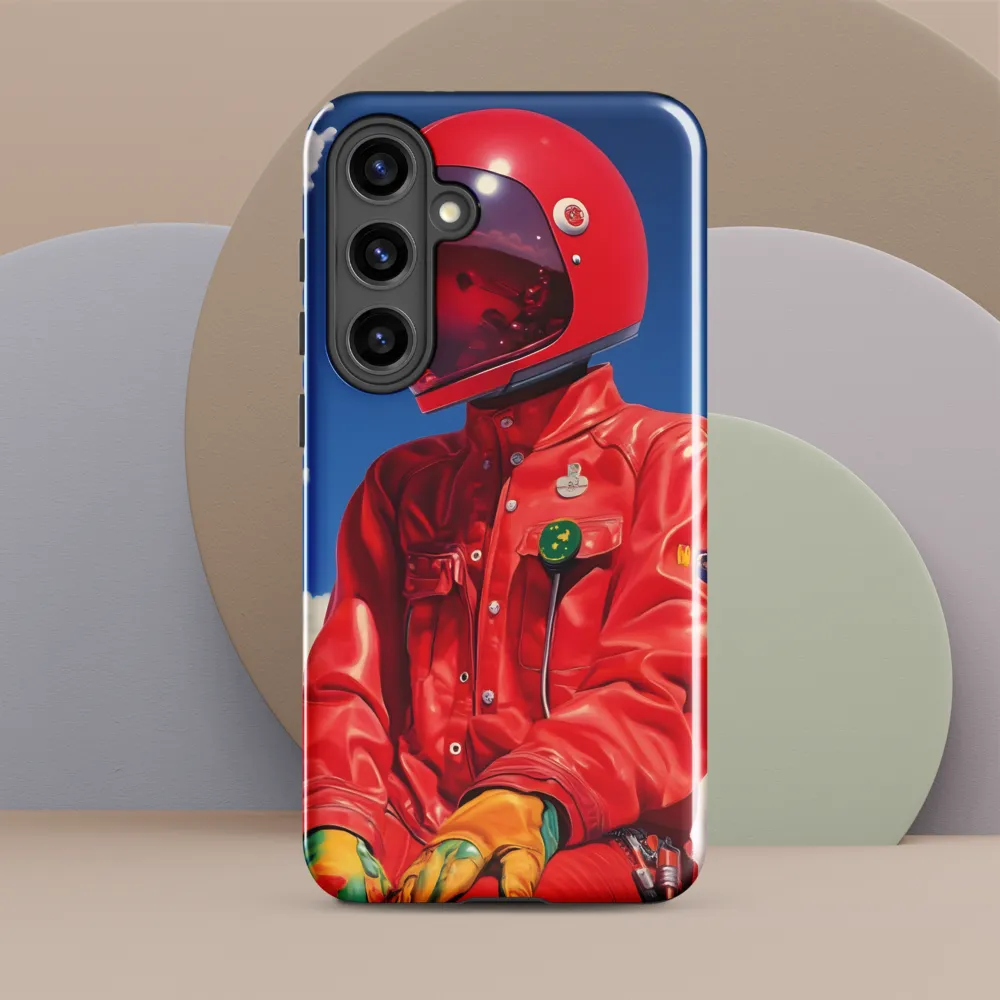 Astronaut in Crimson