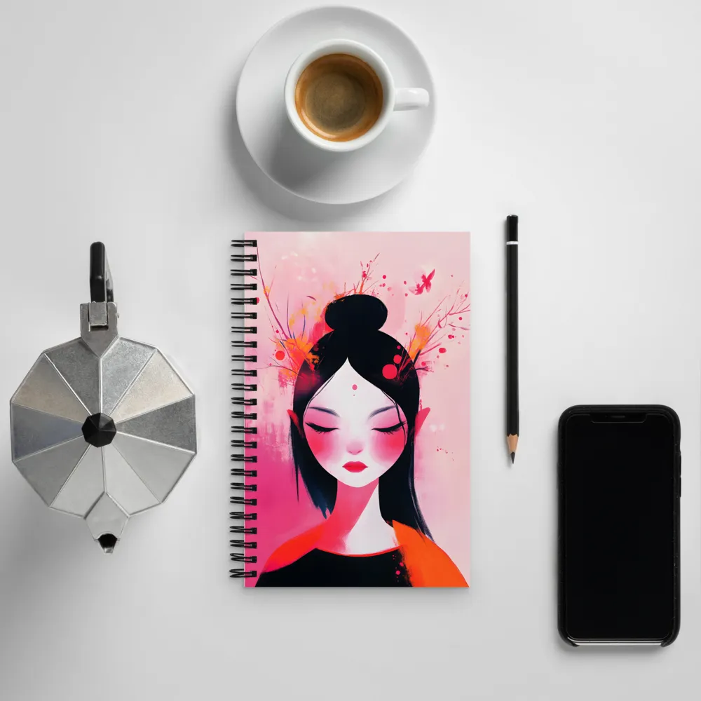 Serenity in Pink | Spiral Notebook