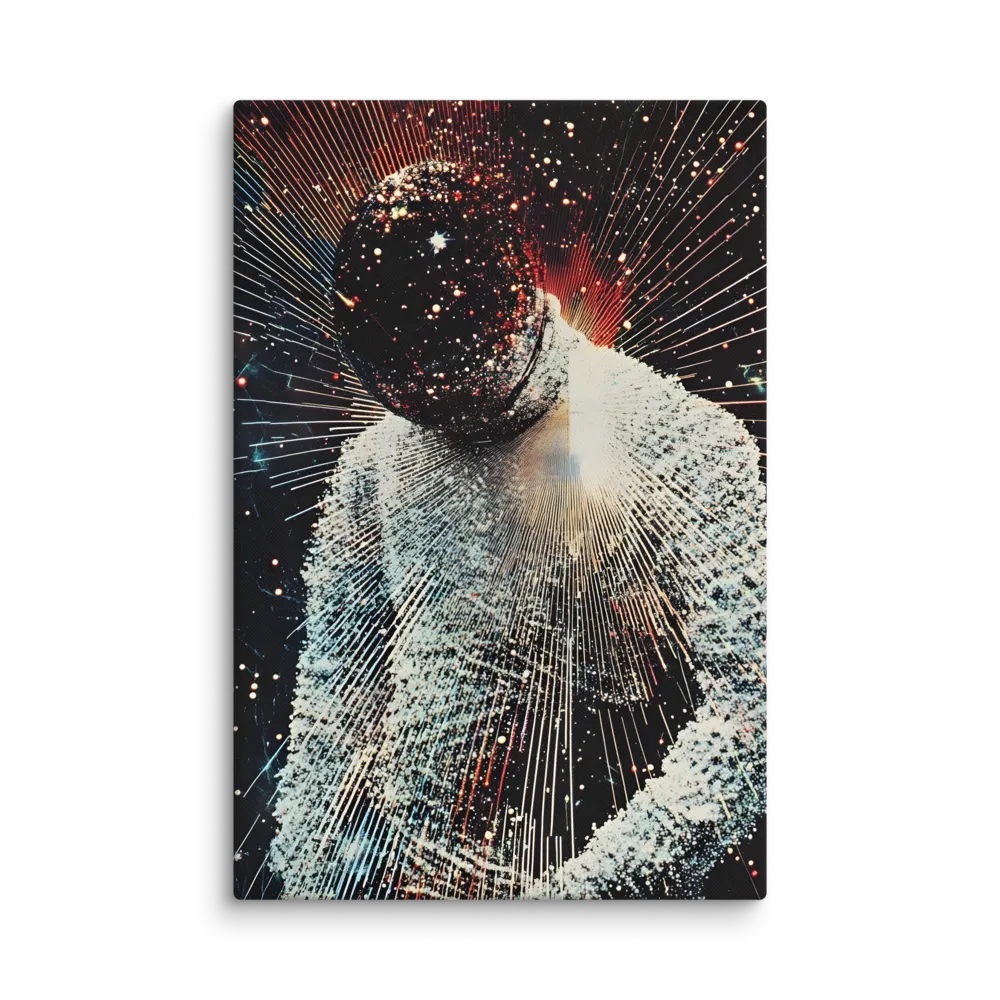Ethereal Astronaut: A Journey Through the Cosmos | Canvas | 24″×36″