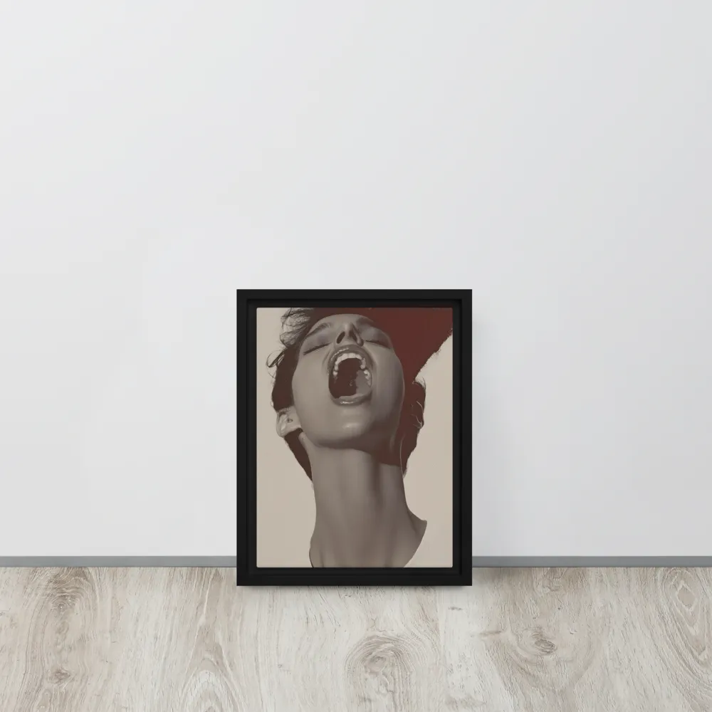 Echoes of Emotion | Canvas with Black Frame | 9″×12″