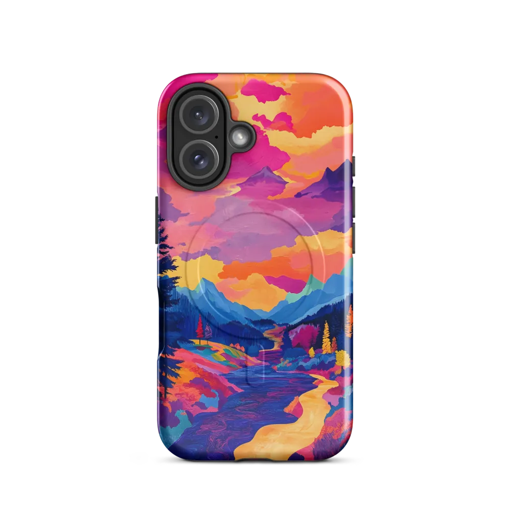 Radiant Serenity: A Surreal Landscape | Phone Case |  16 | MagSafe® Tough Case | Glossy