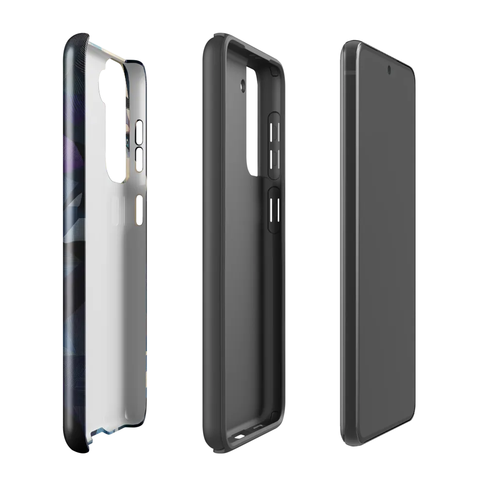 Fragmented Mystery: A Modern Portrait | Phone Case |  S21 FE | Tough Case | Glossy