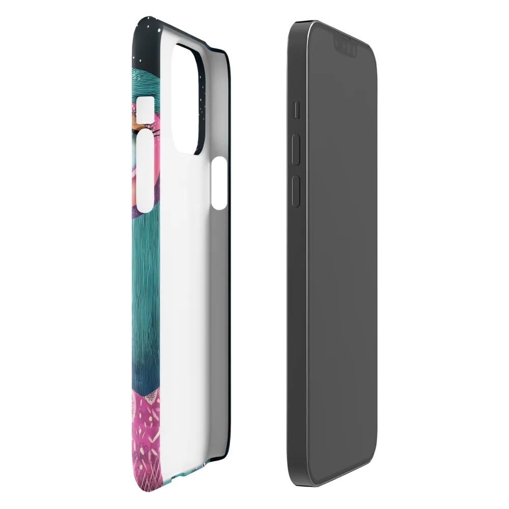Whimsical Vulture: A Dance of Colors | Phone Case |  13 Pro Max | Snap Case | Glossy