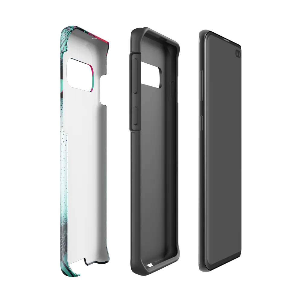 Mystical Beauty in Blue and Pink | Phone Case |  S10 | Tough Case | Glossy