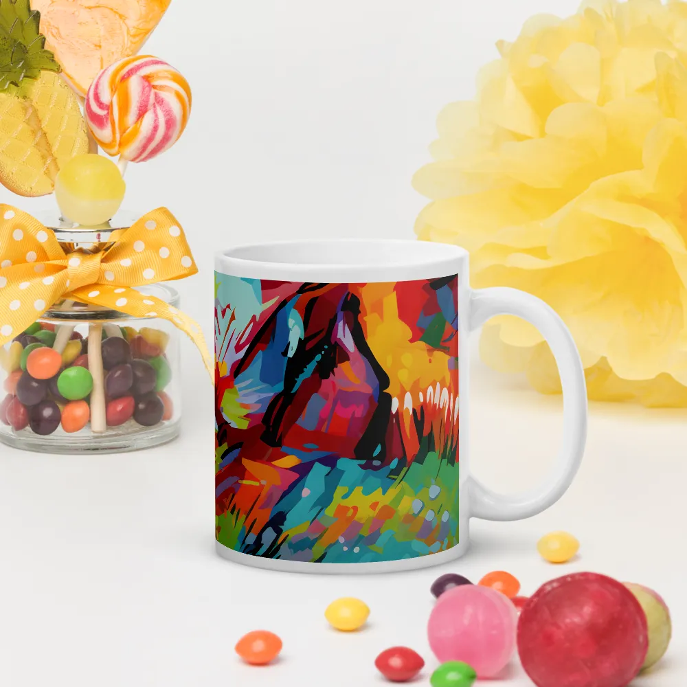 Colorful Lizard: An Abstract Adventure | Mugs | Multiple Sizes & Colors