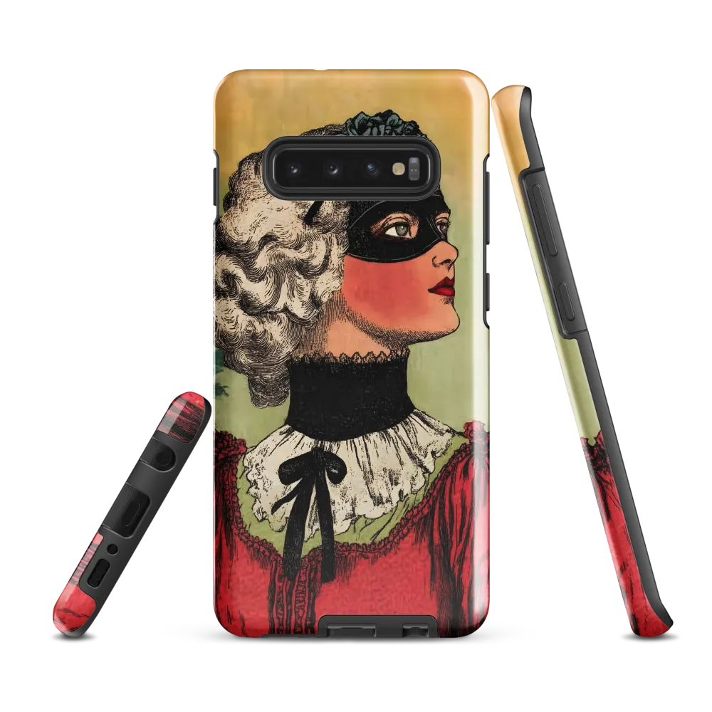 Masked Elegance | Phone Case |  S10 Plus | Tough Case | Glossy