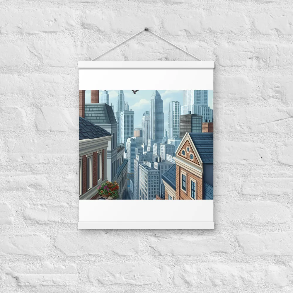 Urban Symphony | Poster With White Wood Hanger | 16″×20″