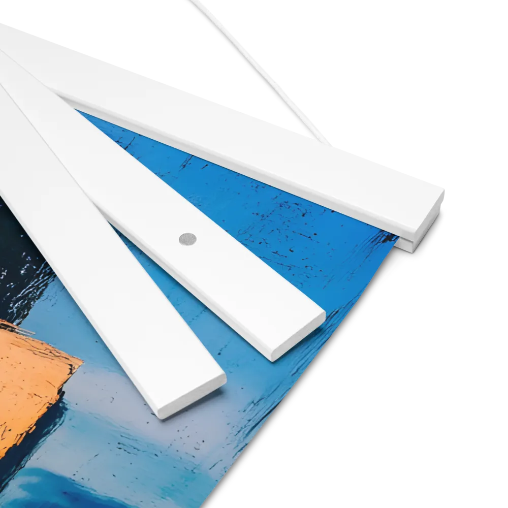 Reflections of Tranquility | Poster With White Wood Hanger | 16″×16″