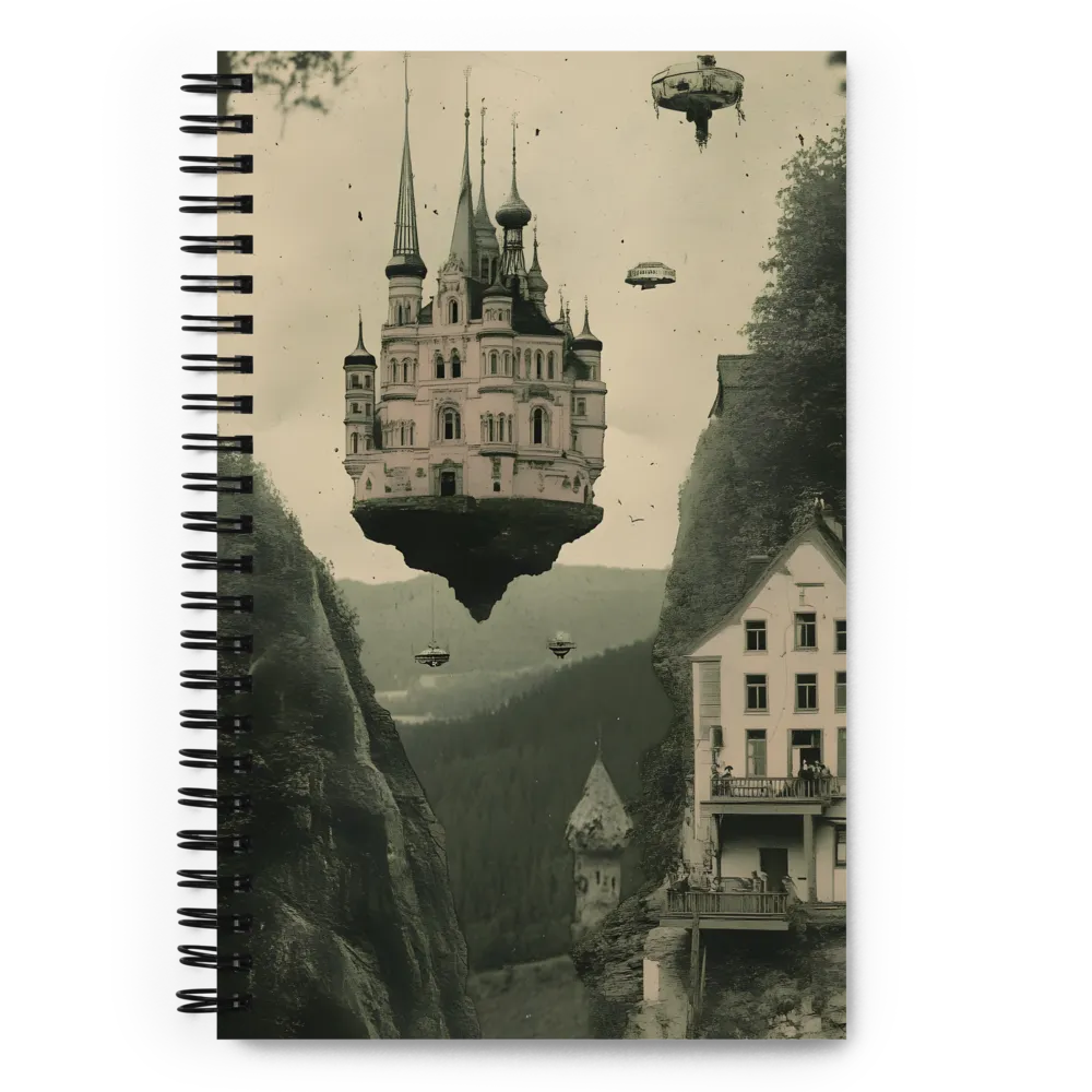 The Floating Castle of Dreams | Spiral Notebook