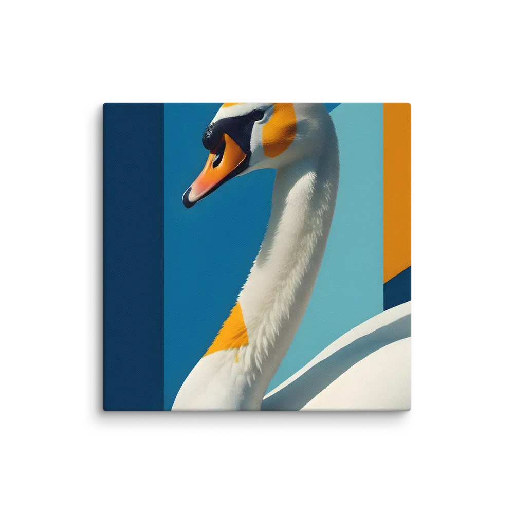 Geometric Swan 
 Canvas | 8″x 8″