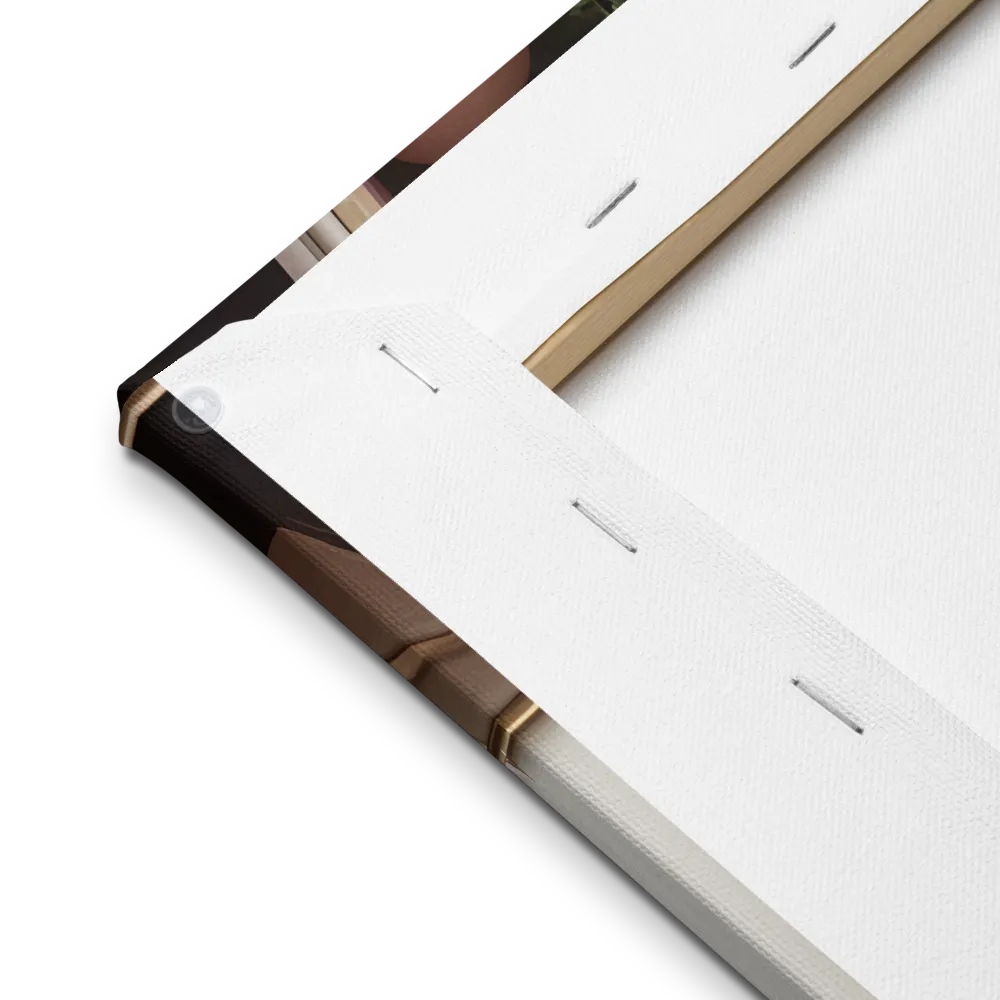 Elegance in Contrast: A Modern Interior Design | Thin Canvas | 16″×16″