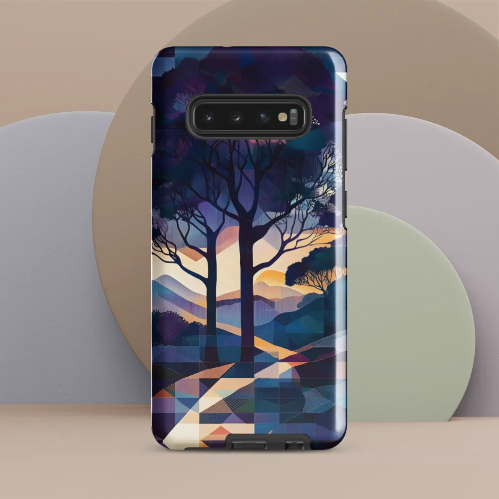 Tranquil Geometry: A Journey Through Color | Phone Case |  S10 Plus | Tough Case | Glossy