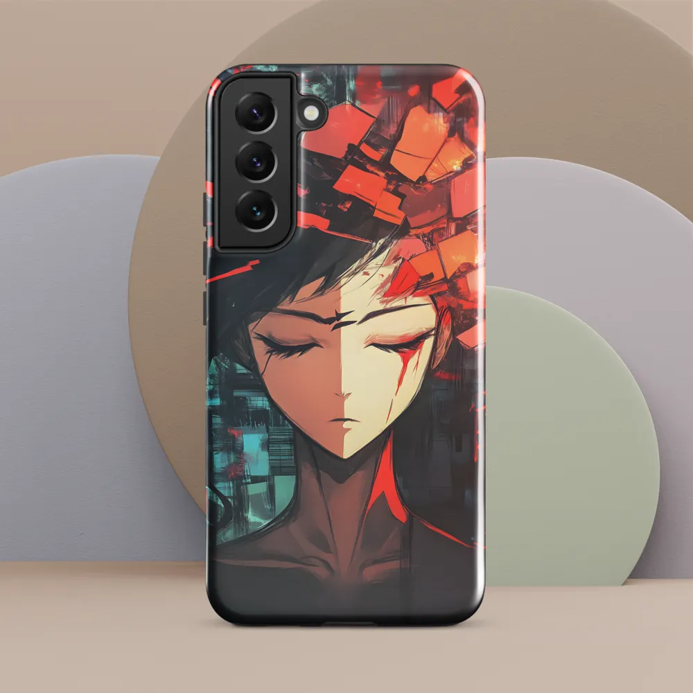 Fragmented Mind: The Silent Struggle | Phone Case |  S22 Plus | Tough Case | Glossy
