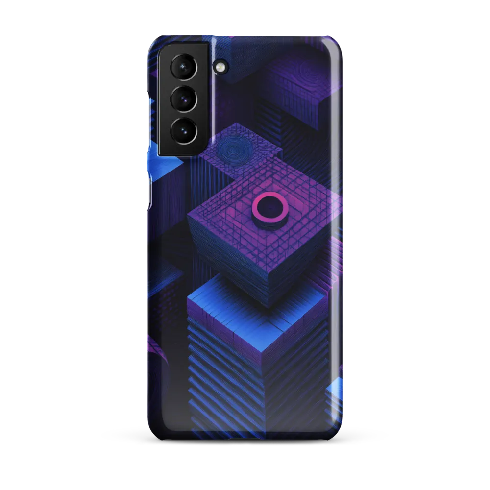 Geometric Dreams in Blue and Purple