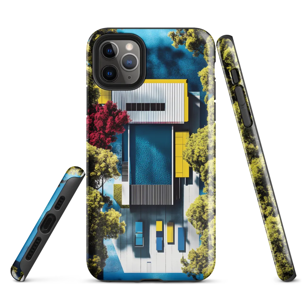 Aerial Harmony: Modernist Serenity | Phone Case |  11 Pro Max | Tough Case | Glossy