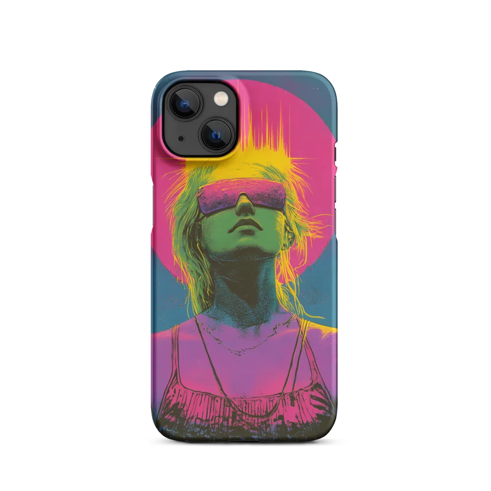 Neon Dreams: Portrait of a Modern Muse | Phone Case |  13 | Snap Case | Matte