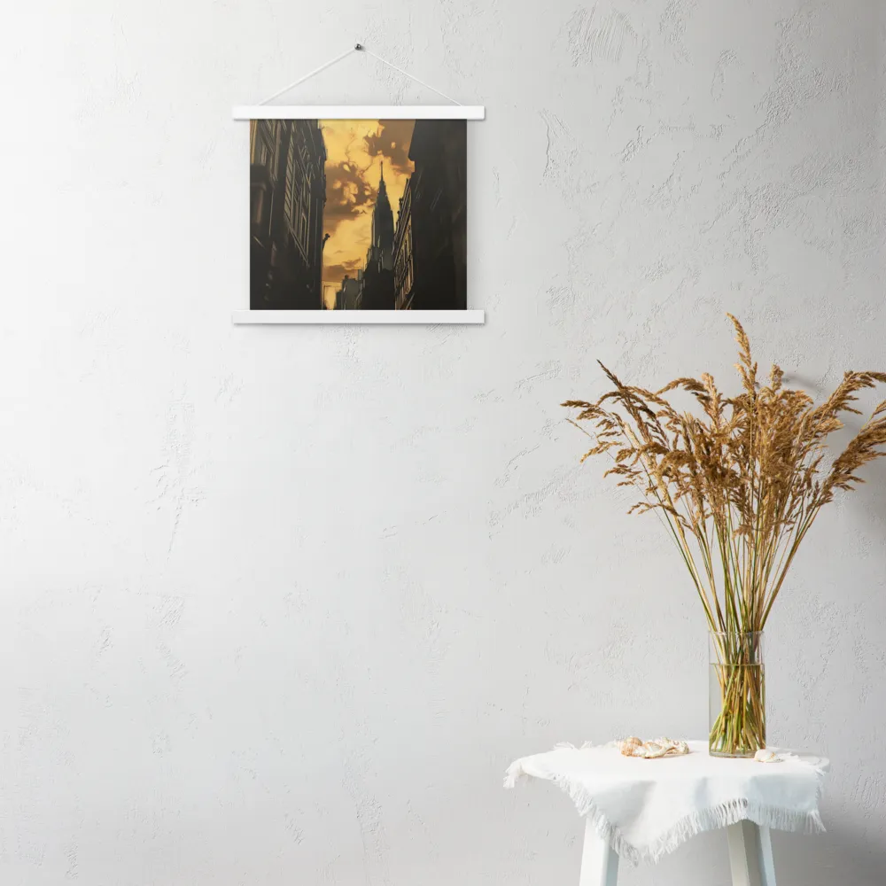 The Twilight Streets | Poster With White Wood Hanger | 14″×14″