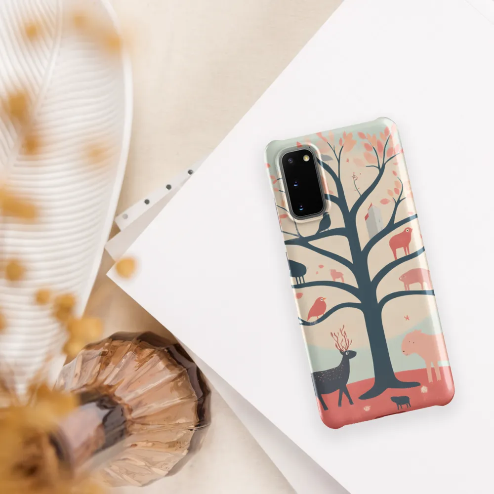 Whimsical Tree with Playful Creatures