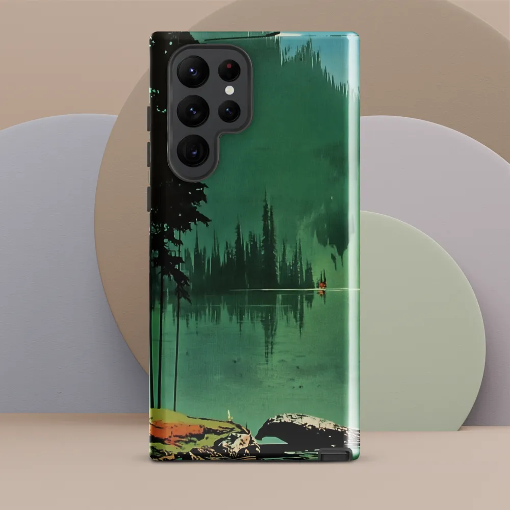 Serenity Reflected: A Tranquil Lake Scene