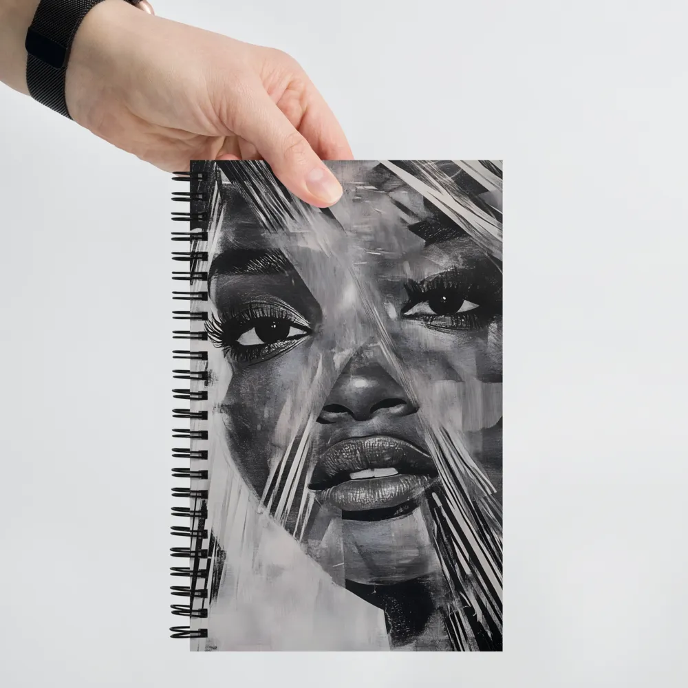 Fragmented Reflections: A Contemporary Portrait | Spiral Notebook