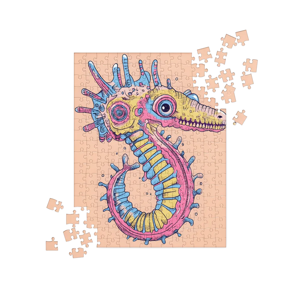 Whimsical Sea Dragon: An Intricate Fantasy | Jigsaw Puzzle | 252 pieces