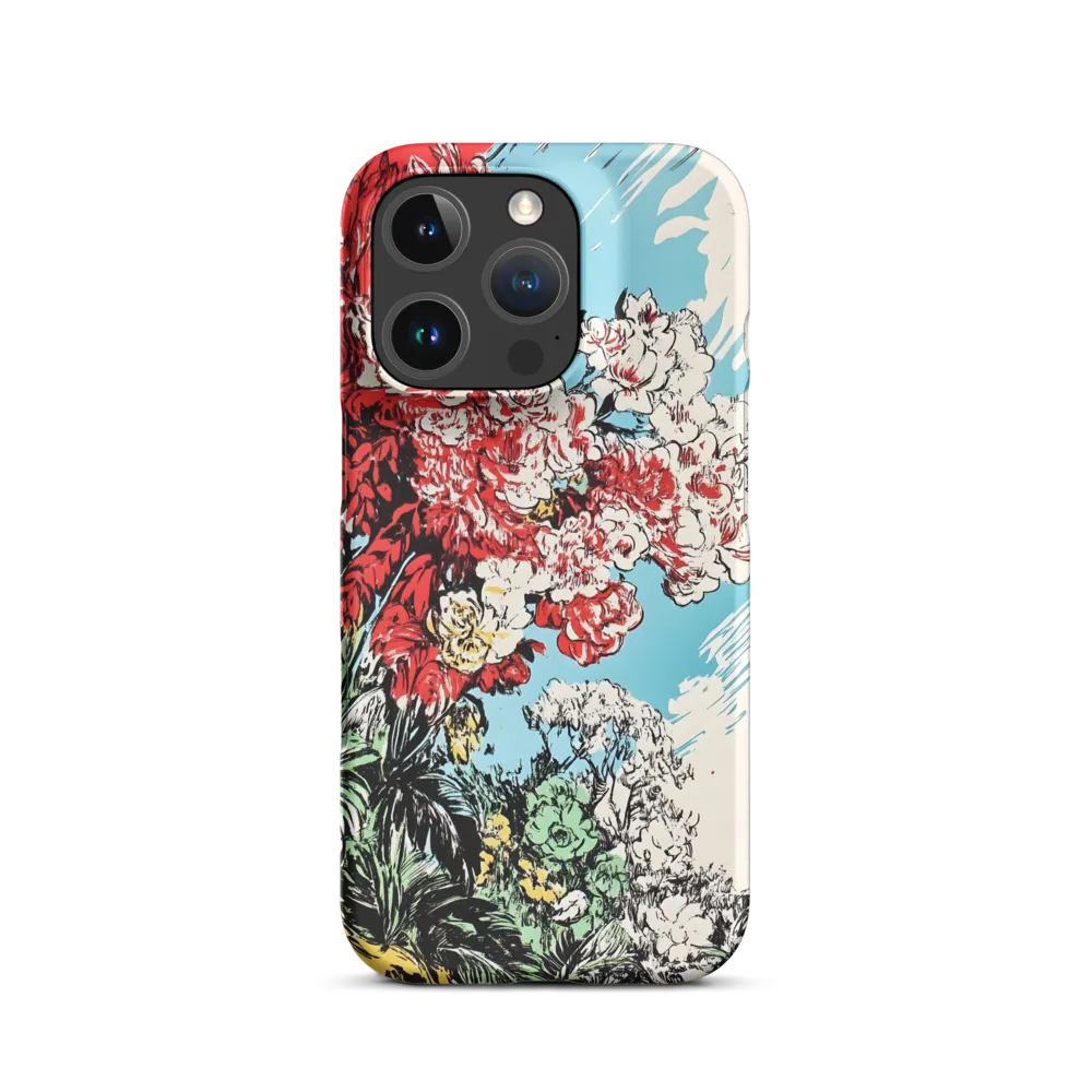 Floral Symphony in Bold Colors | Phone Case |  16 Pro | Snap Case | Matte