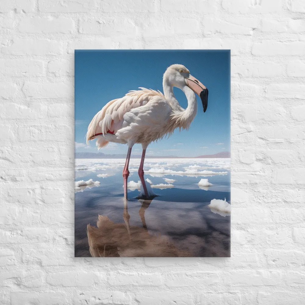 Graceful Solitude of a Flamingo