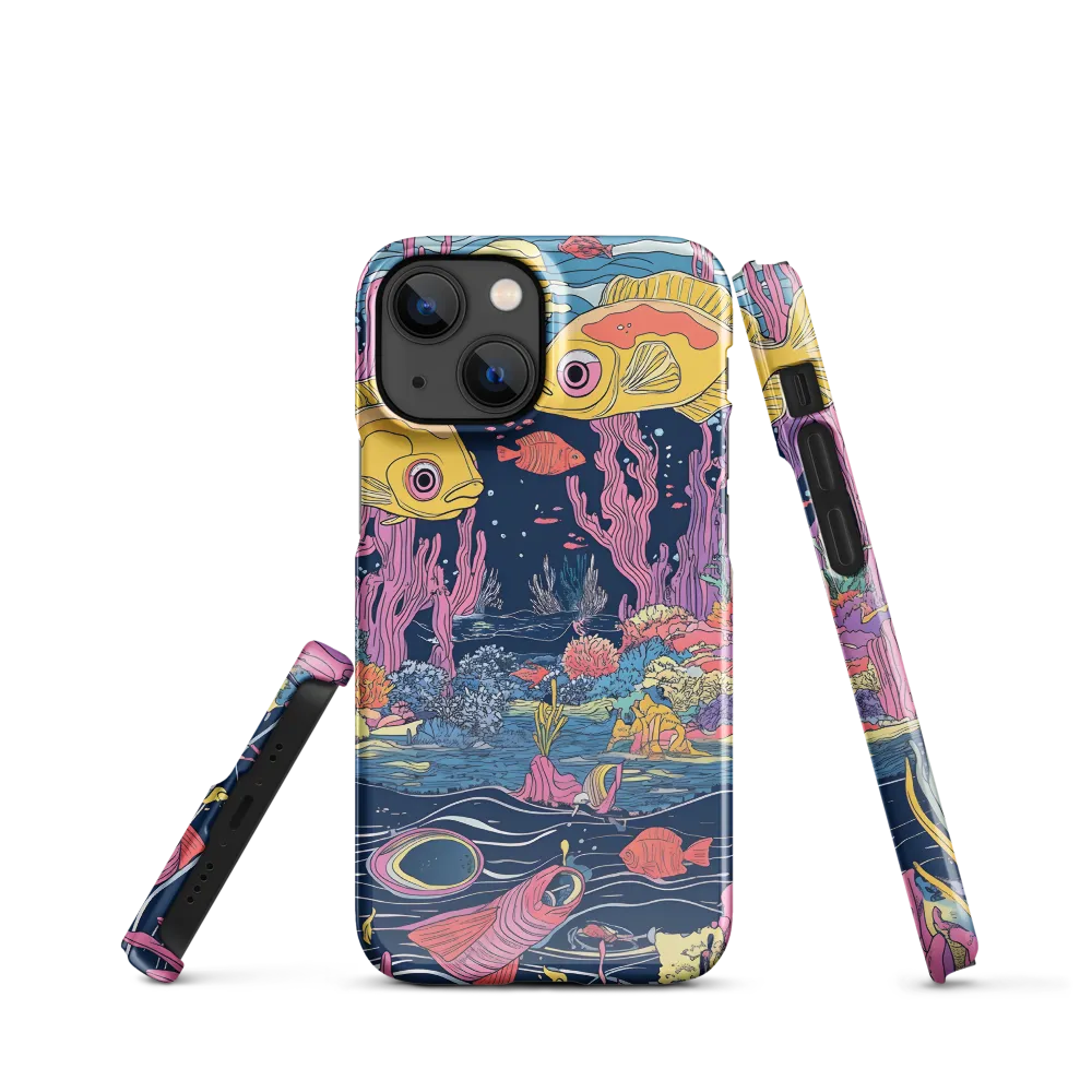 Underwater Dreamscape: A Playful Encounter | Phone Case |  13 Mini | Snap Case | Glossy