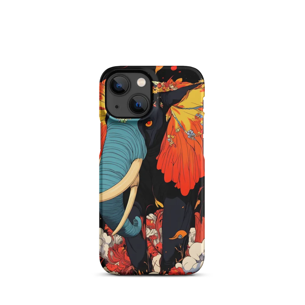 Majesty of the Floral Elephant | Phone Case |  13 Mini | Snap Case | Matte