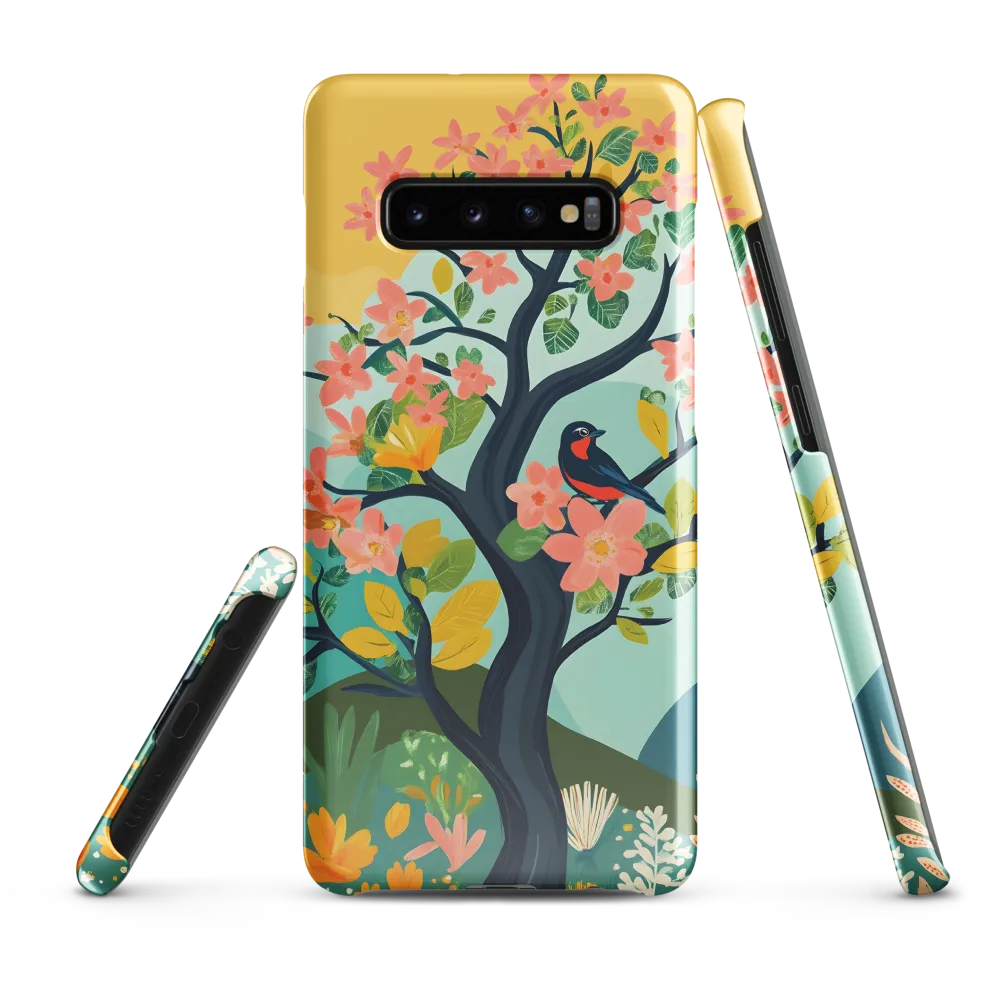 Spring Blossoms: A Serene Encounter | Phone Case |  S10 Plus | Snap Case | Glossy