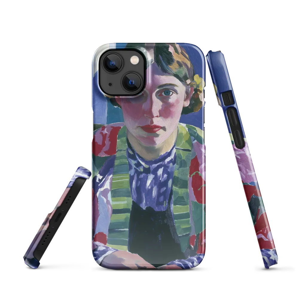 Vibrant Gaze: A Modernist Portrait