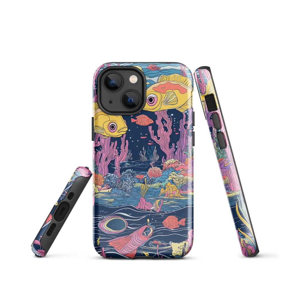 Underwater Dreamscape: A Playful Encounter | Phone Case |  13 mini | Tough Case | Glossy