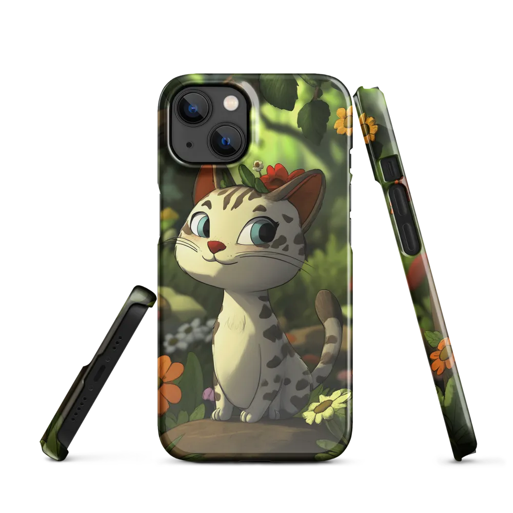 Whimsical Forest Cat | Phone Case |  13 | Snap Case | Glossy