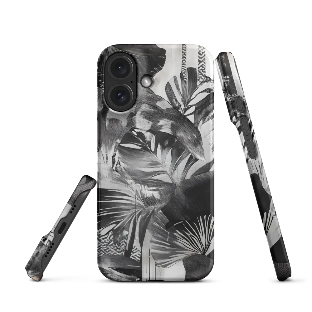 Monochrome Serenity in Tropical Foliage