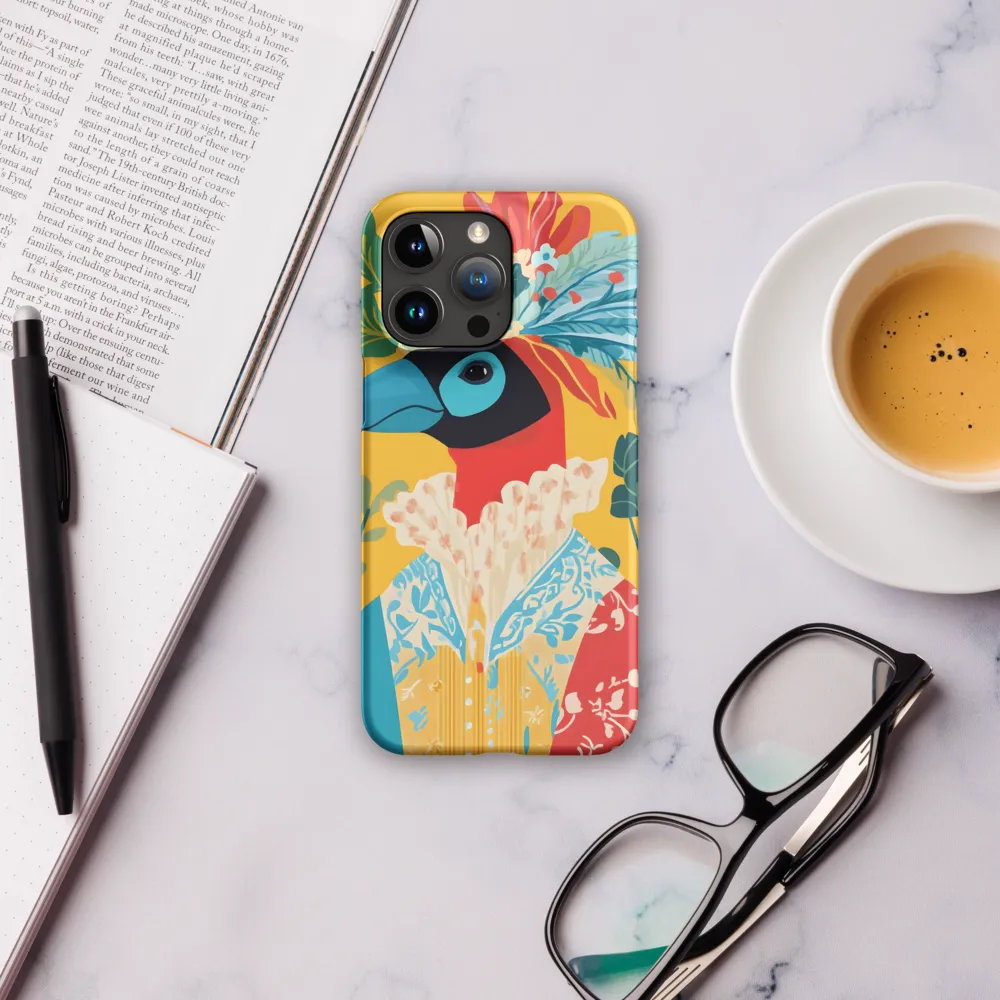 The Regal Parrot: A Celebration of Color | Phone Case |  15 Pro Max | Snap Case | Matte