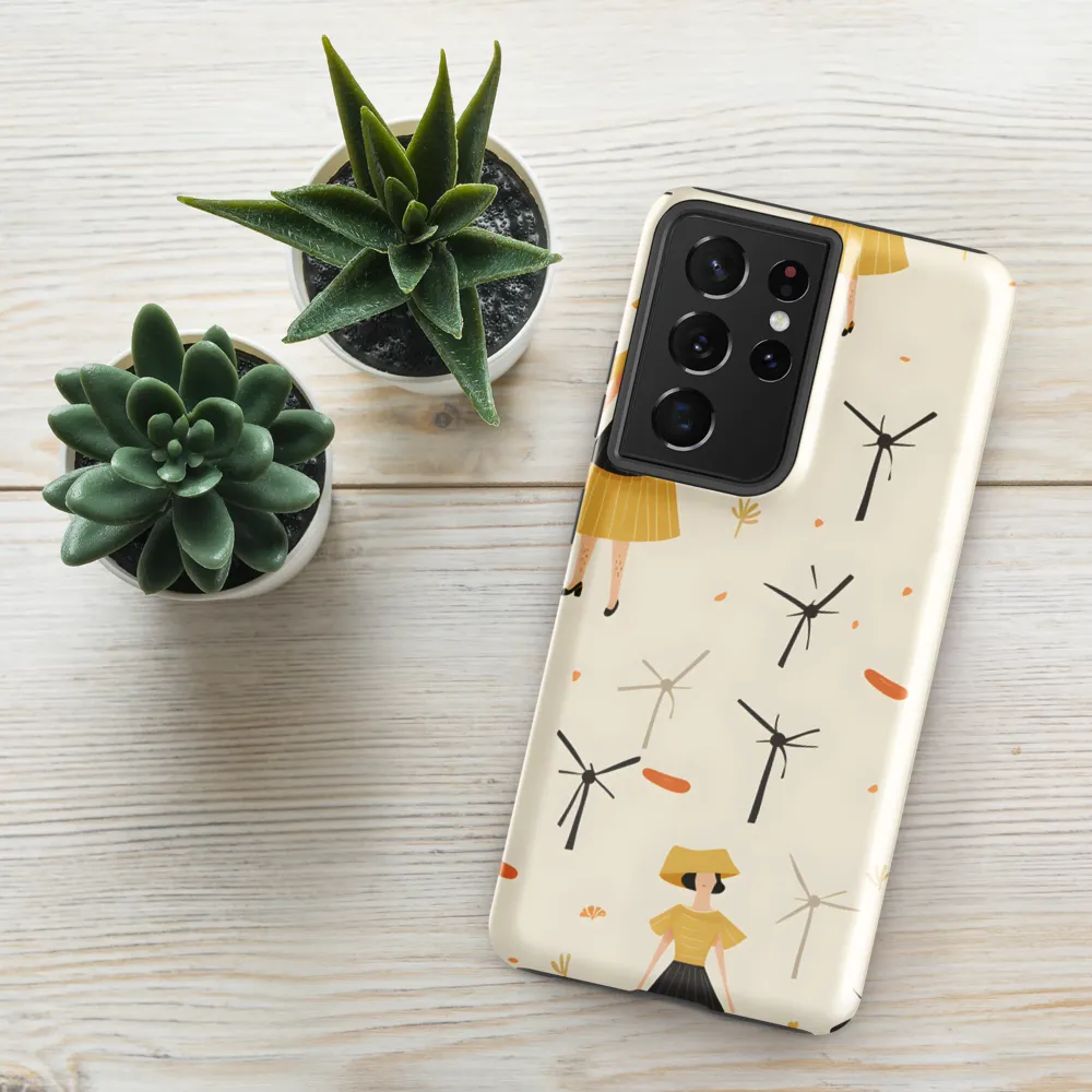 Whimsical Patterns of Nature and Femininity | Phone Case |  S21 Ultra | Tough Case | Glossy