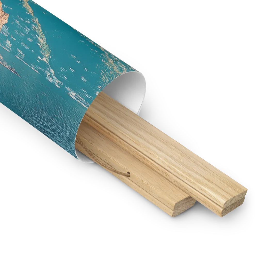 Elysian Waterscape | Poster With Oak Wood Hanger | 14″×14″