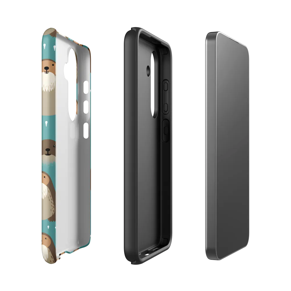 Whimsical Otter Pattern | Phone Case |  S24 | Tough Case | Matte