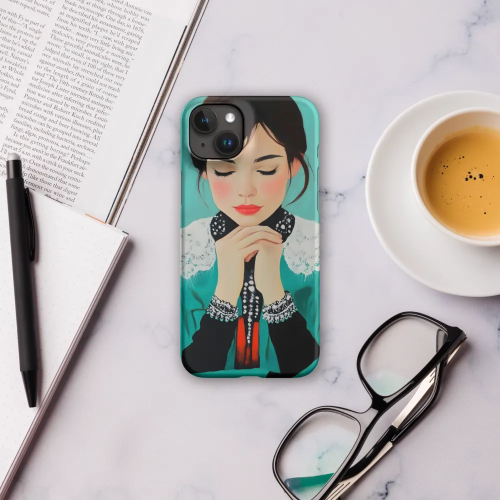 Serenity in Turquoise | Phone Case |  15 Plus | Snap Case | Matte