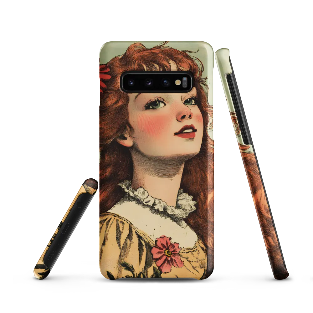 Whimsical Portrait of a Flower-Adorned Girl