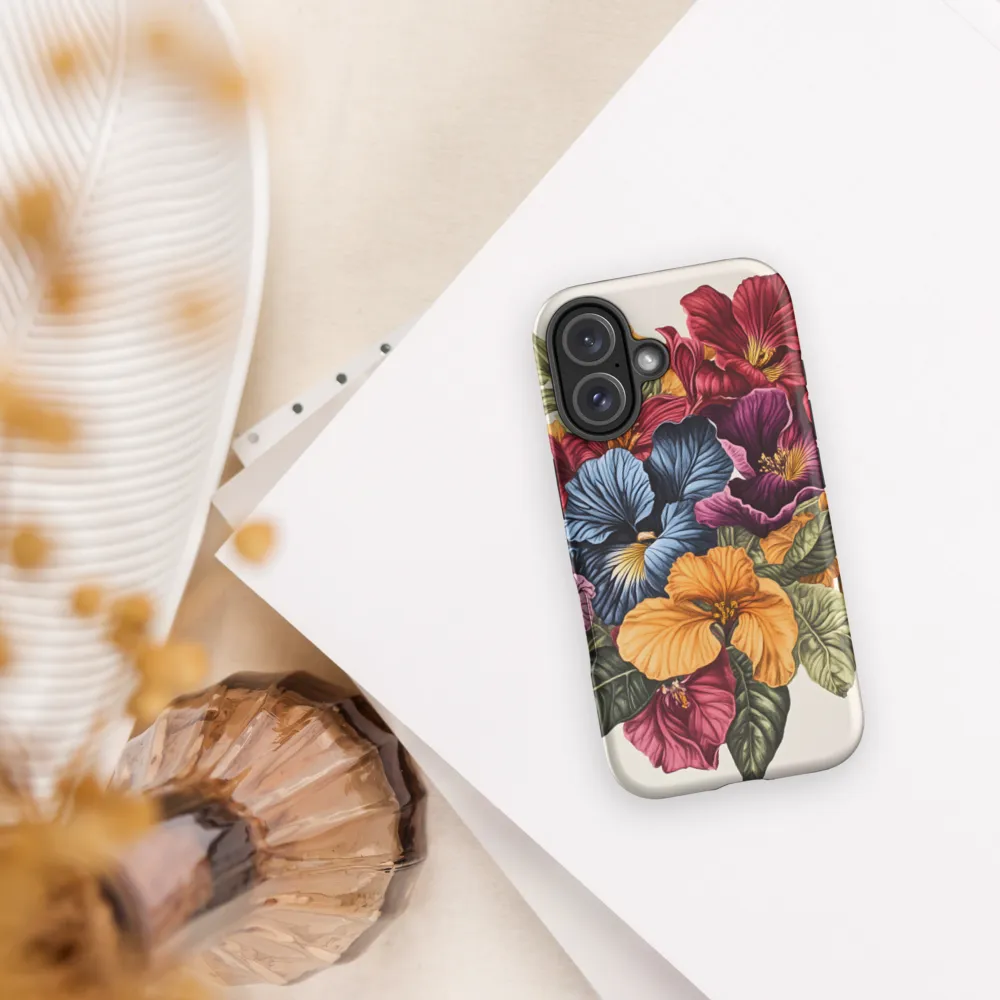 Floral Symphony in Color | Phone Case |  16 | Tough Case | Matte