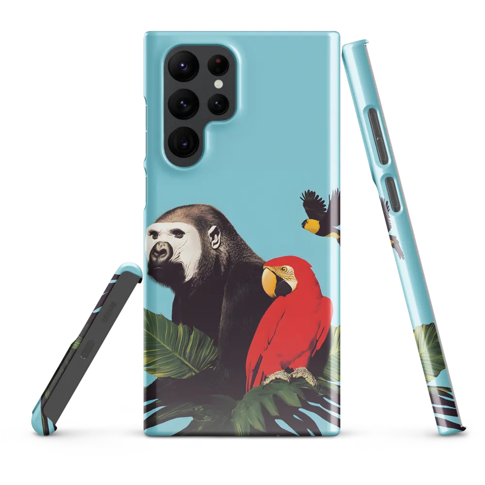 Tropical Harmony: A Celebration of Wildlife | Phone Case |  S22 Ultra | Snap Case | Glossy