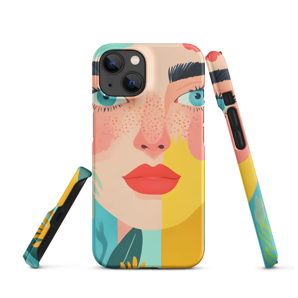 Floral Serenity: A Modern Portrait