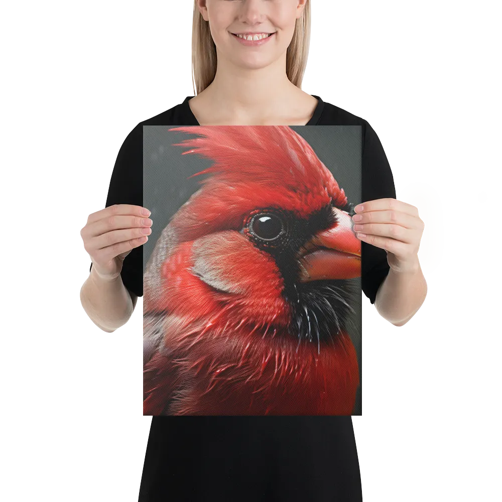 The Bold Cardinal | Canvas | 12″×16″