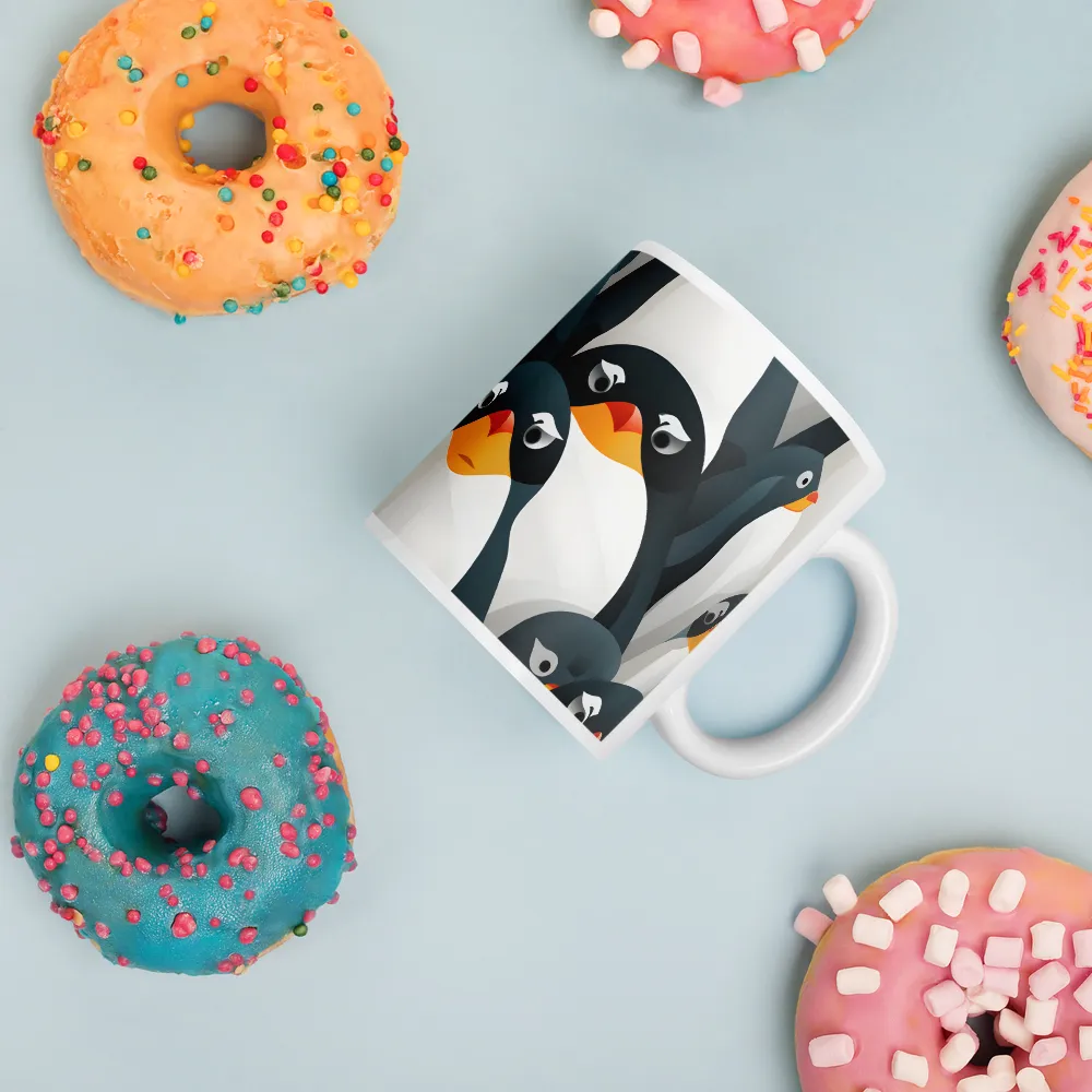 Penguin Parade | Mugs | Multiple Sizes & Colors