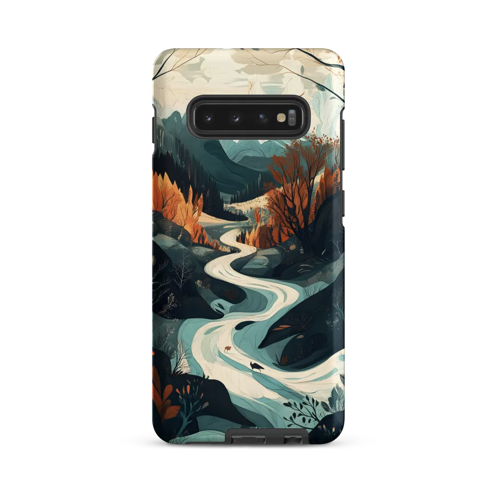 Winding Serenity: A Digital Landscape